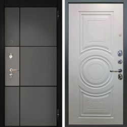 Входная дверь Аргус ЛЮКС 3К Мичиган Силк титан силк муссон + Могадиш Софт милк
