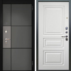 Входная дверь Аргус ЛЮКС 3К Мичиган Силк титан силк муссон + Скиф Софт милк