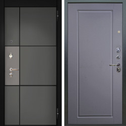 Входная дверь Аргус ЛЮКС 3К Мичиган Силк титан силк муссон + Тревор Силк маус