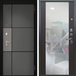 Входная дверь Аргус ЛЮКС 3К Мичиган Силк титан силк муссон + Вояж Венге