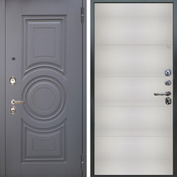 Входная дверь Аргус ЛЮКС 3К Могадиш Силк флай + Агат Вельвет белый горизонт