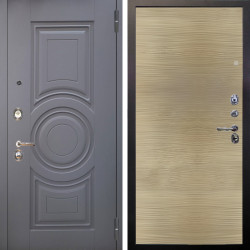 Входная дверь Аргус ЛЮКС 3К Могадиш Силк флай + Элегант Дорс светлый горизонт