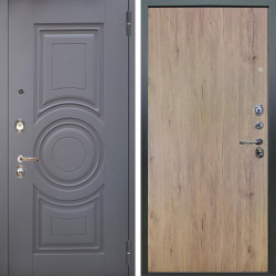 Входная дверь Аргус ЛЮКС 3К Могадиш Силк флай + Элегант Рустик соломенный