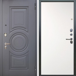 Входная дверь Аргус ЛЮКС 3К Могадиш Силк флай + Элегант Софт милк