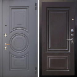 Входная дверь Аргус ЛЮКС 3К Могадиш Силк флай + Элион Горький шоколад