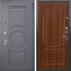 Входная дверь Аргус ЛЮКС 3К Могадиш Силк флай + Мишель Дуб рустикальный