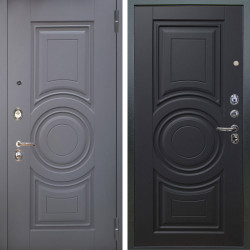Входная дверь Аргус ЛЮКС 3К Могадиш Силк флай + Могадиш Черный софт