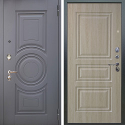 Входная дверь Аргус ЛЮКС 3К Могадиш Силк флай + Скиф Дуб филадельфия крем