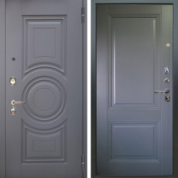 Входная дверь Аргус ЛЮКС 3К Могадиш Силк флай + Соло Антрацит софт