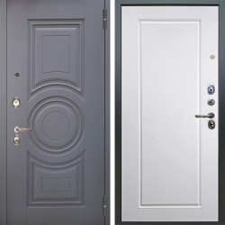 Входная дверь Аргус ЛЮКС 3К Могадиш Силк флай + Тревор Софт милк