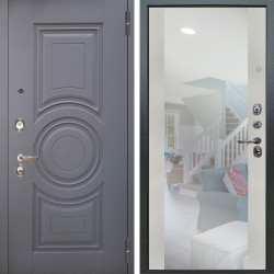 Входная дверь Аргус ЛЮКС 3К Могадиш Силк флай + Вояж Белое дерево