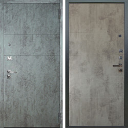 Входная дверь Аргус ЛЮКС 3К ПРО Агат Темный бетон + Агат Светлый бетон