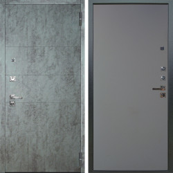 Входная дверь Аргус ЛЮКС 3К ПРО Агат Темный бетон + Элегант Силк маус