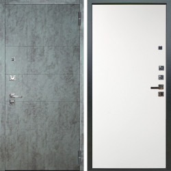 Входная дверь Аргус ЛЮКС 3К ПРО Агат Темный бетон + Элегант Софт милк