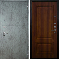 Входная дверь Аргус ЛЮКС 3К ПРО Агат Темный бетон + Элион Дуб рустикальный