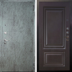 Входная дверь Аргус ЛЮКС 3К ПРО Агат Темный бетон + Элион Горький шоколад