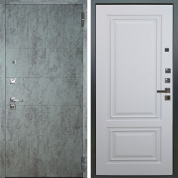 Входная дверь Аргус ЛЮКС 3К ПРО Агат Темный бетон + Элион Софт милк