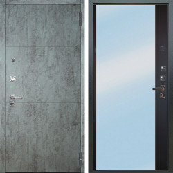 Входная дверь Аргус ЛЮКС 3К ПРО Агат Темный бетон + Магнум Черный софт