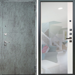 Входная дверь Аргус ЛЮКС 3К ПРО Агат Темный бетон + Магнум Софт милк