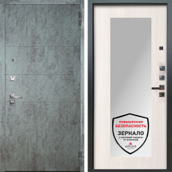 Входная дверь Аргус ЛЮКС 3К ПРО Агат Темный бетон + Милли Ларче светлый