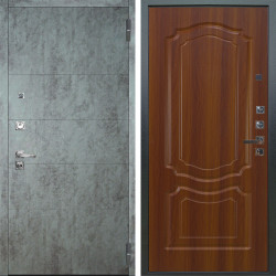 Входная дверь Аргус ЛЮКС 3К ПРО Агат Темный бетон + Мишель Дуб рустикальный