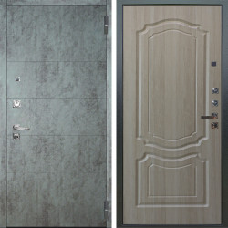 Входная дверь Аргус ЛЮКС 3К ПРО Агат Темный бетон + Мишель Ларче светлый
