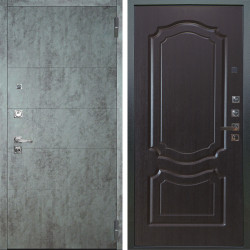 Входная дверь Аргус ЛЮКС 3К ПРО Агат Темный бетон + Мишель Венге