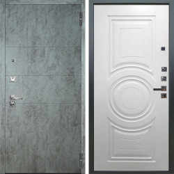 Входная дверь Аргус ЛЮКС 3К ПРО Агат Темный бетон + Могадиш Софт милк