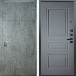 Входная дверь Аргус ЛЮКС 3К ПРО Агат Темный бетон + Скиф Силк маус