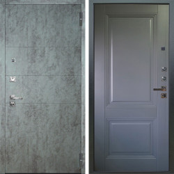 Входная дверь Аргус ЛЮКС 3К ПРО Агат Темный бетон + Соло Антрацит