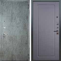 Входная дверь Аргус ЛЮКС 3К ПРО Агат Темный бетон + Тревор Силк маус