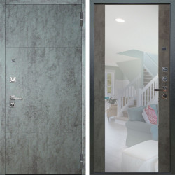 Входная дверь Аргус ЛЮКС 3К ПРО Агат Темный бетон + Вояж Светлый бетон