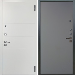 Входная дверь Аргус ЛЮКС 3К ПРО Агат Вельвет белый горизонт + Элегант Силк маус