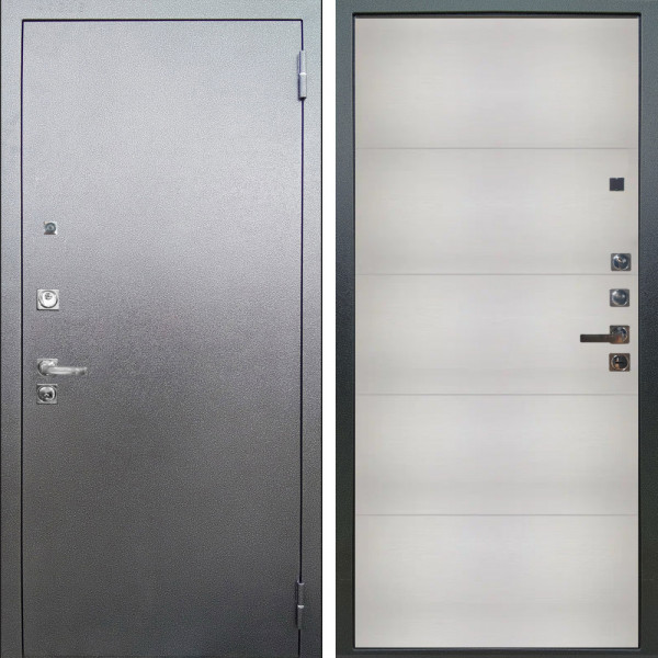 Входная дверь Аргус ЛЮКС 3К ПРО Люкс 3к Про металл Антик серебро + Агат Вельвет белый горизонт