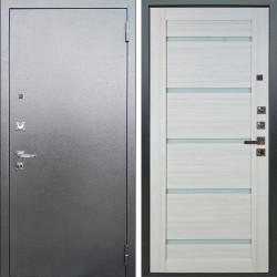 Входная дверь Аргус ЛЮКС 3К ПРО Люкс 3к Про металл Антик серебро + Александра Белая лиственница