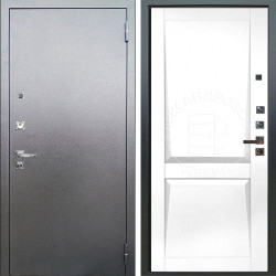Входная дверь Аргус ЛЮКС 3К ПРО Люкс 3к Про металл Антик серебро + Ариана Белая эмаль