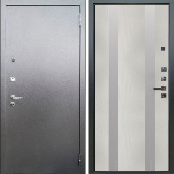 Входная дверь Аргус ЛЮКС 3К ПРО Люкс 3к Про металл Антик серебро + Дуэт Белое дерево вставки Изабель