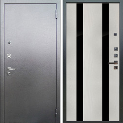 Входная дверь Аргус ЛЮКС 3К ПРО Люкс 3к Про металл Антик серебро + Дуэт Белое дерево вставки Кензо