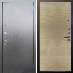 Входная дверь Аргус ЛЮКС 3К ПРО Люкс 3к Про металл Антик серебро + Элегант Дорс светлый горизонт