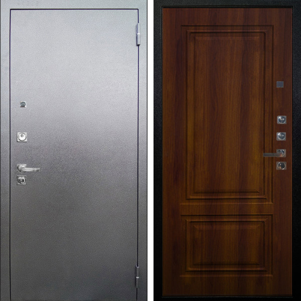 Входная дверь Аргус ЛЮКС 3К ПРО Люкс 3к Про металл Антик серебро + Элион Дуб рустикальный