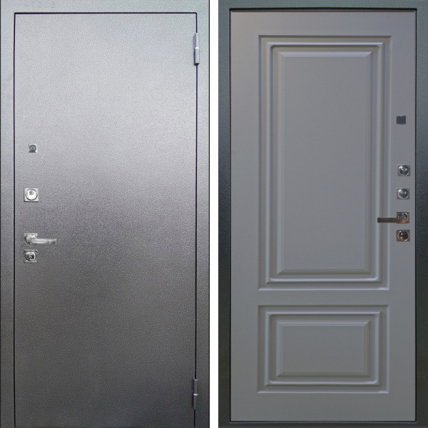 Входная дверь Аргус ЛЮКС 3К ПРО Люкс 3к Про металл Антик серебро + Элион Силк маус