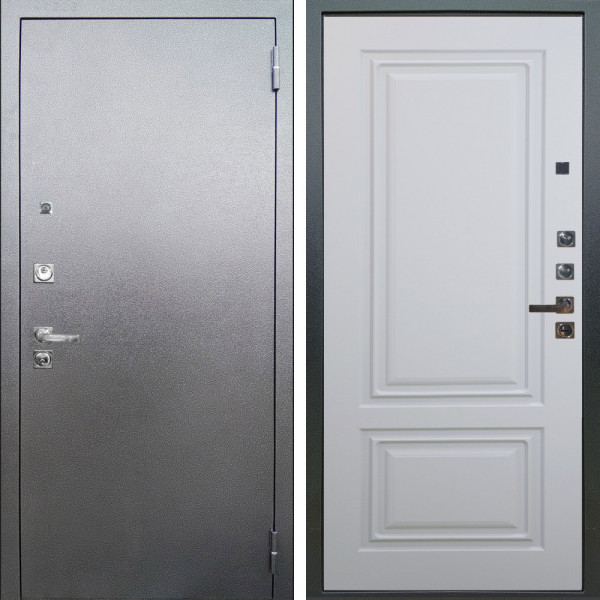 Входная дверь Аргус ЛЮКС 3К ПРО Люкс 3к Про металл Антик серебро + Элион Софт милк