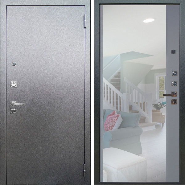 Входная дверь Аргус ЛЮКС 3К ПРО Люкс 3к Про металл Антик серебро + Магнум Силк маус