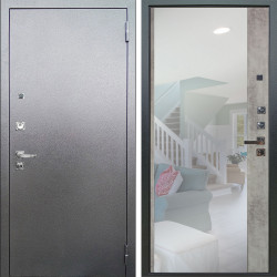 Входная дверь Аргус ЛЮКС 3К ПРО Люкс 3к Про металл Антик серебро + Магнум Светлый бетон