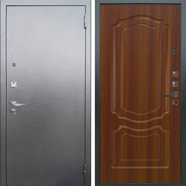 Входная дверь Аргус ЛЮКС 3К ПРО Люкс 3к Про металл Антик серебро + Мишель Дуб рустикальный