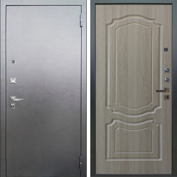 Входная дверь Аргус ЛЮКС 3К ПРО Люкс 3к Про металл Антик серебро + Мишель Ларче светлый