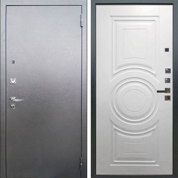 Входная дверь Аргус ЛЮКС 3К ПРО Люкс 3к Про металл Антик серебро + Могадиш Софт милк