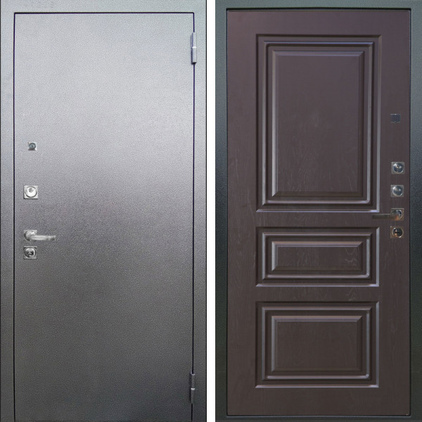 Входная дверь Аргус ЛЮКС 3К ПРО Люкс 3к Про металл Антик серебро + Скиф Горький шоколад