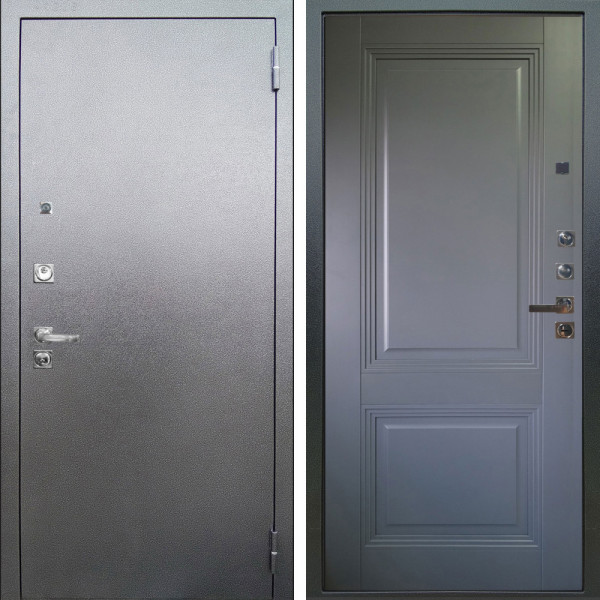 Входная дверь Аргус ЛЮКС 3К ПРО Люкс 3к Про металл Антик серебро + Соло Антрацит