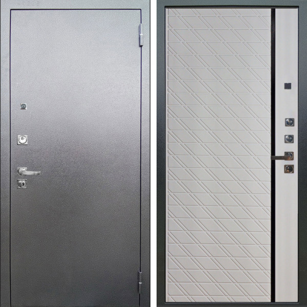 Входная дверь Аргус ЛЮКС 3К ПРО Люкс 3к Про металл Антик серебро + Тори Софт милк